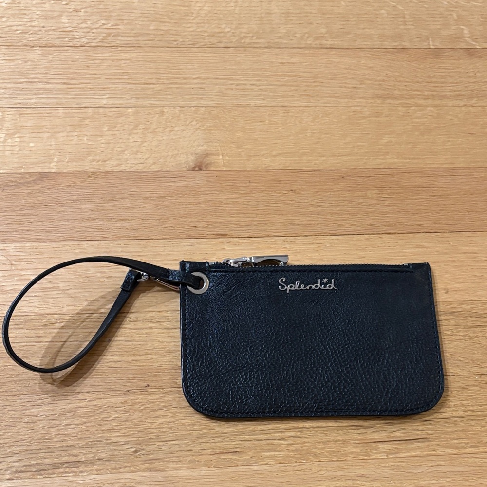 Splendid Black Wristlet with Strap